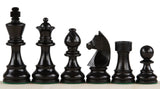 Jeu d'Échecs Tournoi Taille 6 Échiquier 58 mm et Pièces Ébonisées – Acajou sans notation – vue 5