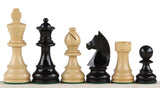 Jeu d'Échecs Tournoi Taille 6 Échiquier 58 mm et Pièces Ébonisées – Noyer sans notation – vue 5