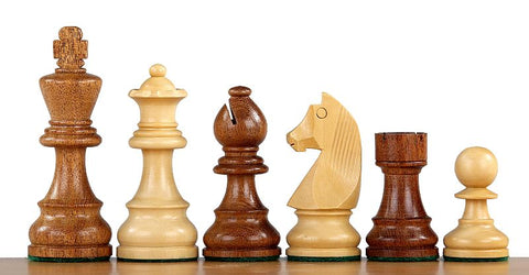 Jeu d'Échecs Tournoi Taille 5 Noyer et Pièces Cavalier Allemand – Acacia – vue 3