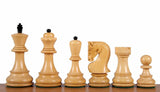 Pièces d'échecs Zagreb en buis ébonisé