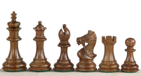 Pièces d'échecs Kings Bridal acacia et buis