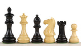 Pièces d'échecs Oxford en bois ébonisé