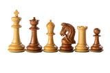 Pièces d'échecs Sultan en bois acacia et buis