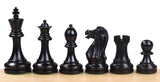 Pièces d'échecs Executive noires en buis ébonisé