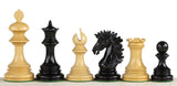 Pièces d'échecs de luxe en ébène et buis