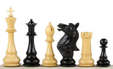 Pièces d'échecs 15 cm en ébène et buis