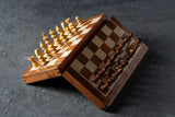 Jeu d'Échecs Magnétique 30 cm en Marqueterie – vue 2