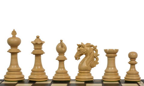 Pièces d'échecs de luxe en ébène