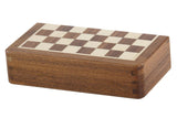 Mini Jeu d'Échecs Magnétique en Marqueterie – vue 4