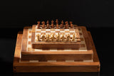 Mini Jeu d'Échecs Magnétique en Marqueterie – vue 3