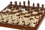Coffret 3 en 1 échecs dames et backgammon en bois