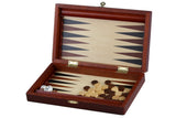 Petit backgammon de voyage en bois 28 cm