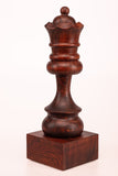 Trophée d'échecs en bois dame noire