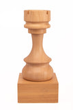 Trophée d'échecs en bois tour blanche