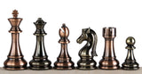 Grandes pièces d'échecs métallisées 11,4 cm