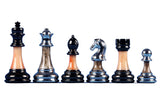 Pièces d'échecs métallisées bronze et argent