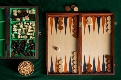 Backgammon en Bois Grand Format 48 cm – vue 2
