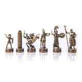 Pièces d'échecs Mythologie Grecque bronze