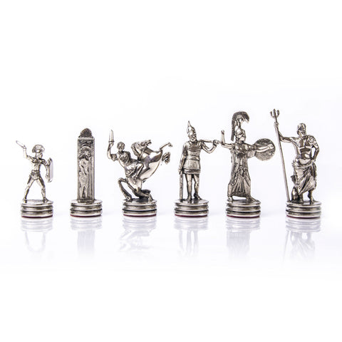 Pièces d'échecs Mythologie Grecque argentées