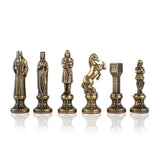 Pièces d'échecs Renaissance marron