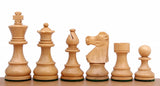 Pièces d'échecs Staunton françaises noires lestées
