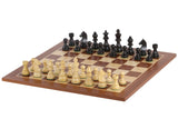 Jeu d'Échecs Tournoi Taille 6 Échiquier 58 mm et Pièces Ébonisées – Acajou sans notation – vue 4