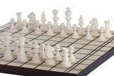 Jeu d'échecs en bois brut à peindre