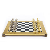 Jeu d'échecs Bataille des Géants en métal plateau noir
