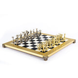 Jeu d'échecs Bataille des Géants pièces or et argent