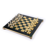 Échiquier en bronze vert 44 cm