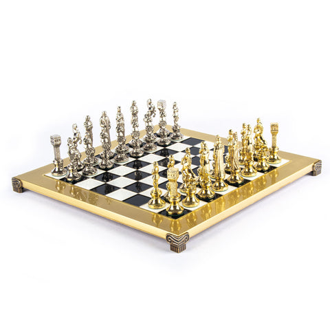 Jeu d'échecs Renaissance pièces or et argent