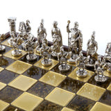 Pièces d'échecs gréco-romaines or et argent