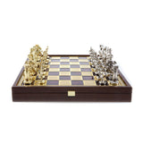 Jeu d'échecs gréco-romain plateau rouge