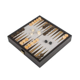 Jeu 2 en 1 échecs backgammon noir ouvert