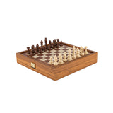 Coffret 2 en 1 échecs et backgammon 27 cm classique