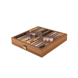 Jeu d'échecs et backgammon en coffret bois
