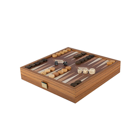 Jeu d'échecs et backgammon en coffret bois