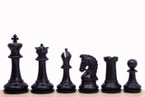 Pièces d'échecs Sultan noires en buis ébonisé
