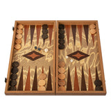Backgammon en loupe d'olivier