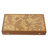 Backgammon de luxe en bois d'olivier
