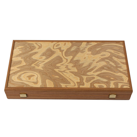 Backgammon de luxe en bois d'olivier