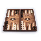 Backgammon en loupe de noyer