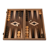 Backgammon en noyer d'Amérique marqueté