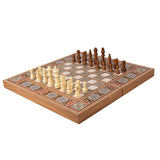 Coffret de backgammon mosaïque