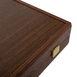 Coffret de backgammon wengé et noyer