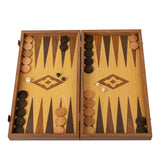 Backgammon en bois chêne et noyer