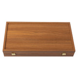 Jeu de backgammon chêne et noyer ouvert