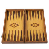 Coffret de backgammon chêne et noyer
