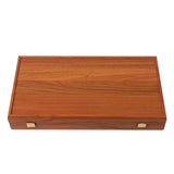 Jeu de backgammon en bois finition acajou