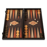 Backgammon en bois aspect wengé